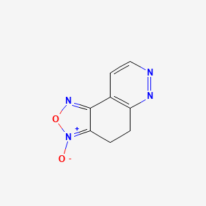 molecular formula C8H6N4O2 B1197379 3-Oxido-4,5-dihydro-[1,2,5]oxadiazolo[3,4-f]cinnolin-3-ium 