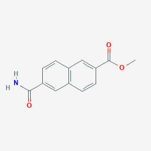 molecular formula C13H11NO3 B119738 Methyl 6-carbamoylnaphthalene-2-carboxylate CAS No. 149505-88-4