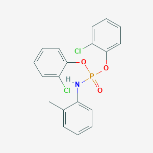 molecular formula C19H16Cl2NO3P B11973839 Bis(2-chlorophenyl) o-tolylphosphoramidate CAS No. 76168-12-2