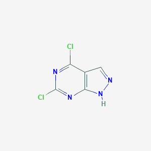 molecular formula C5H2Cl2N4 B119739 4,6-Dichloro-1H-pyrazolo[3,4-d]pyrimidine CAS No. 42754-96-1