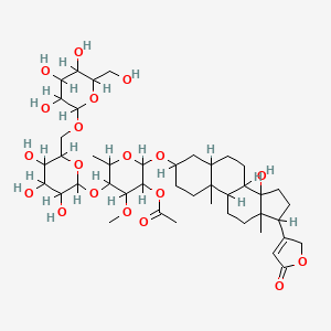 molecular formula C44H68O19 B1197392 Acetylthevetin B CAS No. 82145-55-9