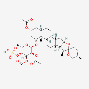 molecular formula C39H60O14S B1197393 1-O-2AcFS-Ssoa CAS No. 151589-16-1