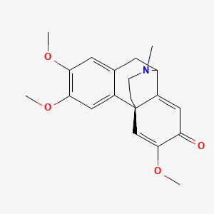molecular formula C20H23NO4 B1197398 2,3,6-Trimethoxy-17-methyl-5,6,8,14-tetradehydromorphinan-7-one CAS No. 23979-25-1