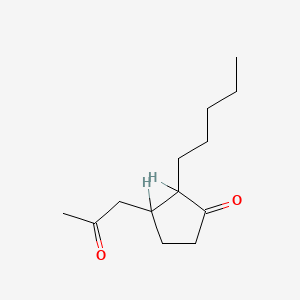 molecular formula C13H22O2 B1197399 3-(2-Oxopropyl)-2-pentylcyclopentanone CAS No. 40942-73-2