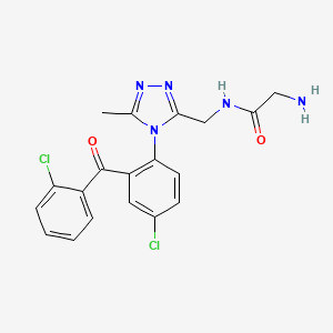 molecular formula C19H17Cl2N5O2 B1197403 Triazolo-benzophenone CAS No. 64194-73-6