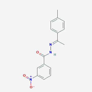 molecular formula C16H15N3O3 B11974132 N'-(1-(4-Methylphenyl)ethylidene)-3-nitrobenzohydrazide CAS No. 26707-18-6
