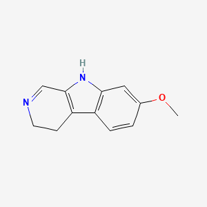 molecular formula C12H12N2O B1197415 4,9-Dihydro-7-methoxy-3H-pyrido(3,4b)indole CAS No. 31652-37-6