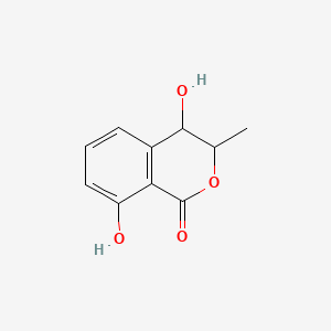 molecular formula C10H10O4 B1197416 3-甲基-4,8-二羟基-3,4-二氢异香豆素 CAS No. 33788-22-6