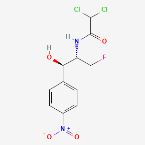 molecular formula C11H11Cl2FN2O4 B1197423 2,2-dichloro-N-[(1R,2S)-3-fluoro-1-hydroxy-1-(4-nitrophenyl)propan-2-yl]acetamide CAS No. 73212-55-2