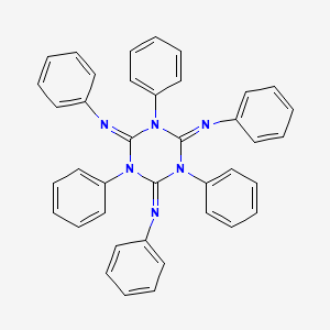 molecular formula C39H30N6 B11974319 Hexaphenylisomelamine CAS No. 604-45-5