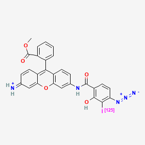 molecular formula C28H19IN5O5+ B1197438 IAARh123 