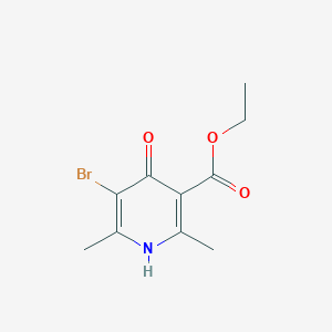 molecular formula C10H12BrNO3 B11974421 Ethyl 5-bromo-4-hydroxy-2,6-dimethylnicotinate 