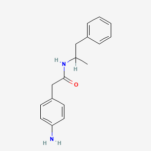 2-(p-Aminophenyl)-N-(alpha-methylphenethyl)acetamide