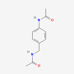molecular formula C11H14N2O2 B11974517 N-[(4-acetamidophenyl)methyl]acetamide CAS No. 20732-19-8