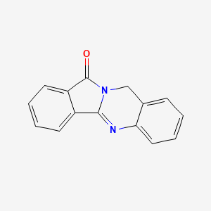 molecular formula C15H10N2O B1197452 Isoindolo[1,2-b]quinazolin-12(10h)-one CAS No. 35970-06-0