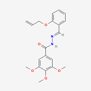 molecular formula C20H22N2O5 B11974555 N'-(2-(Allyloxy)benzylidene)-3,4,5-trimethoxybenzohydrazide CAS No. 303085-15-6