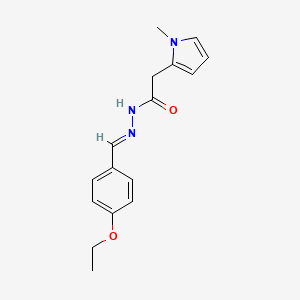 molecular formula C16H19N3O2 B11974661 N'-(4-Ethoxybenzylidene)-2-(1-methyl-1H-pyrrol-2-YL)acetohydrazide 