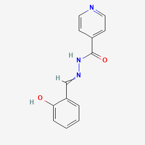 molecular formula C13H11N3O2 B1197473 Salicylaldehyde isonicotinoyl hydrazone 