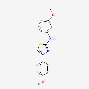 4-[2-(3-Methoxyanilino)-4-thiazolyl]phenol