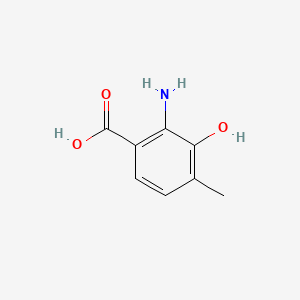molecular formula C8H9NO3 B1197486 4-Methyl-3-hydroxyanthranilic acid CAS No. 552-14-7