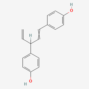 molecular formula C17H16O2 B1197489 1,3-Bis(p-hydroxyphenyl)pentane-1,4-diene 