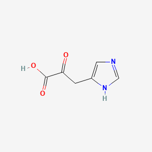 molecular formula C6H6N2O3 B1197491 3-(1H-咪唑-5-基)-2-氧代丙酸 CAS No. 2504-83-8