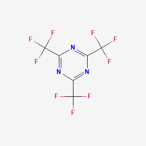 molecular formula C6F9N3 B1197496 2,4,6-Tris(trifluoromethyl)-1,3,5-triazine CAS No. 368-66-1