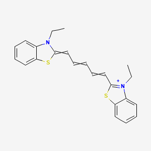 molecular formula C23H23N2S2+ B1197498 3,3'-Diethylthiadicarbocyanine CAS No. 7187-55-5