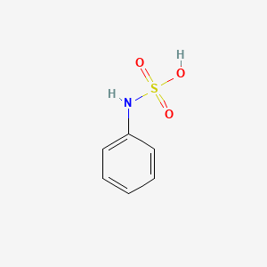 molecular formula C6H7NO3S B1197501 Phenylsulfamic acid CAS No. 3345-86-6