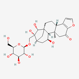 molecular formula C26H36O11 B1197509 Mascaroside CAS No. 55465-97-9