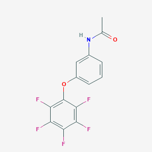 molecular formula C14H8F5NO2 B11975102 N-[3-(2,3,4,5,6-pentafluorophenoxy)phenyl]acetamide CAS No. 202131-33-7
