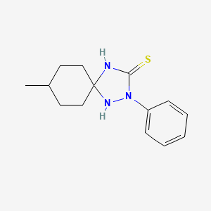 molecular formula C14H19N3S B1197511 8-Methyl-2-phenyl-1,2,4-triazaspiro[4.5]decane-3-thione 