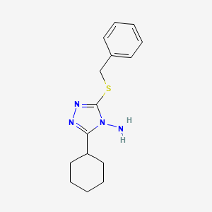 molecular formula C15H20N4S B1197513 3-环己基-5-(苯甲硫基)-1,2,4-三唑-4-胺 