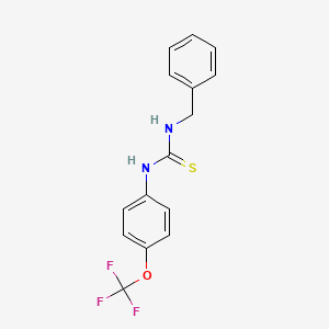 molecular formula C15H13F3N2OS B1197514 1-(Phenylmethyl)-3-[4-(trifluoromethoxy)phenyl]thiourea 