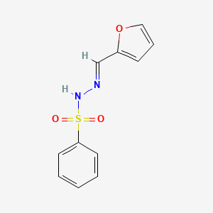 molecular formula C11H10N2O3S B11975174 N'-[(E)-2-furylmethylidene]benzenesulfonohydrazide 