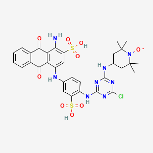 molecular formula C32H32ClN8O9S2- B1197524 SL-Procion CAS No. 95050-99-0