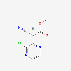 Ethyl 2-(3-chloropyrazin-2-yl)-2-cyanoacetate