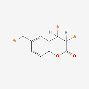 3,4-Dibromo-6-(bromomethyl)chroman-2-one