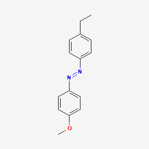 molecular formula C15H16N2O B11975339 Diazene, (4-ethylphenyl)(4-methoxyphenyl)-, (1E)- CAS No. 131356-03-1