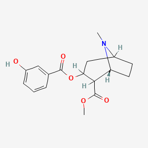 Methyl 3-[(3-hydroxybenzoyl)oxy]-8-methyl-8-azabicyclo[3.2.1]octane-2-carboxylate