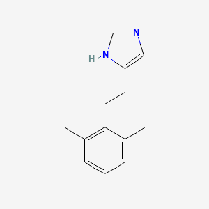 molecular formula C13H16N2 B1197545 4(5)-2-(2,6-Dimethylphenyl)ethylimidazole CAS No. 79928-22-6
