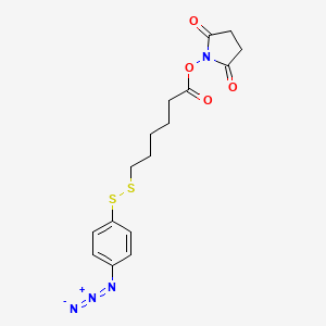 2,5-Pyrrolidinedione, 1-((6-((4-azidophenyl)dithio)-1-oxohexyl)oxy)-