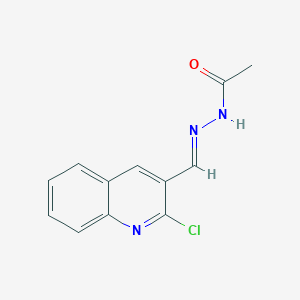 molecular formula C12H10ClN3O B11975545 N'-((2-Chloro-3-quinolinyl)methylene)acetohydrazide 