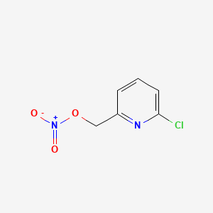 molecular formula C6H5ClN2O3 B1197555 6-Chloro-2-pyridylmethyl nitrate CAS No. 90500-72-4