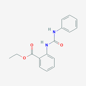 molecular formula C16H16N2O3 B11975696 Ethyl 2-[(phenylcarbamoyl)amino]benzoate 