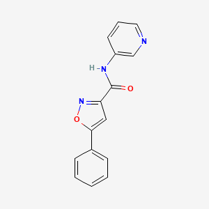 molecular formula C15H11N3O2 B1197582 5-phenyl-N-(3-pyridinyl)-3-isoxazolecarboxamide 