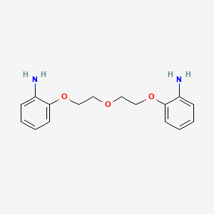 molecular formula C16H20N2O3 B1197584 2-[2-[2-(2-Aminophenoxy)ethoxy]ethoxy]aniline CAS No. 7249-78-7