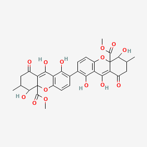 molecular formula C32H30O14 B1197585 Secalonic acid CAS No. 56283-72-8