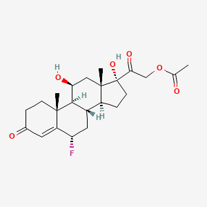 molecular formula C23H31FO6 B1197586 6alpha-Fluorohydrocortisone 21-acetate CAS No. 1058-55-5