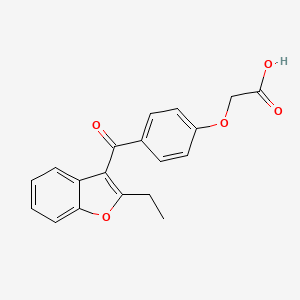 molecular formula C19H16O5 B11976038 Uricosuric agent-1 